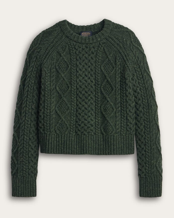 WOMEN'S FISHERMAN WOOL SWEATER